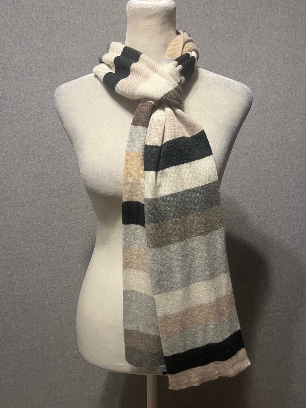 GAP Womens Vintage Multicolor Stripe Scarf  Long wrap